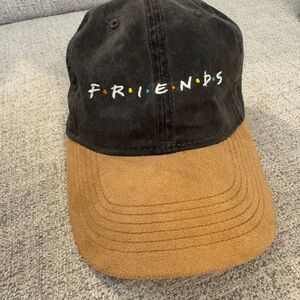 Friends TV Show‎ Baseball Cap Black Tan Two-Tone 90s Vintage Style Hats Y2K NWOT